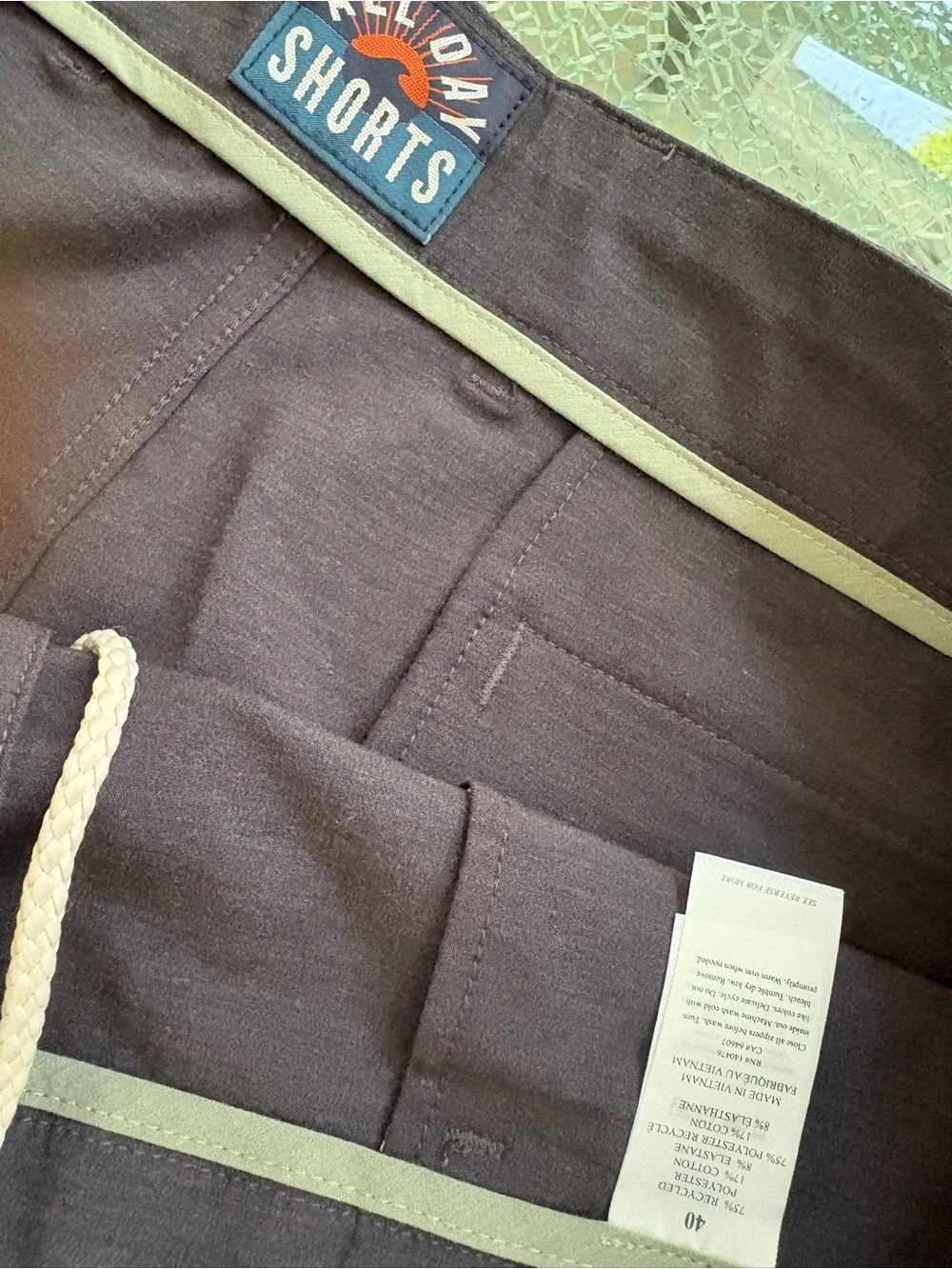 Men's Flat Front charcoal All Day 40 regular Shorts